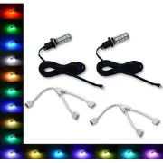 880 881 27 SMD RGB Multi-Color Changing Shift Led Fog Light Bulb Nc Pair (for: Daewoo)