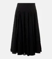 [Ulla Johnson] Ulla Johnson Luisa cotton dobby midi skirt AU 20 black