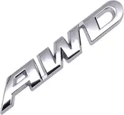 WUTONGMU 3D Metal Car Letters AWD Logo Emblem Sticker Trunk Badge Accessories Fit for Honda Civic CRV Fit for Subaru Fit for Mazda Fit for Toyota RAV4 Fit for Kia(Silver)