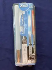 Dual Glow Sabers 2 Game Enhancing Glow Saber Extension for Wii Remote -DreamGear