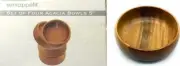 Servappetit 5 inch Acacia Wood Bowls Set of 4 Serving Salad Snack New