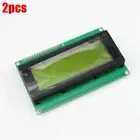 2Pcs Yellow Blacklight 2004 20X4 Character Lcd Display Module New Ic vo