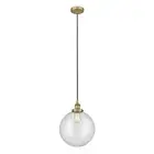 Innovations Edi Beacon 12" 1-Lt LED Mini Pendant, BB/CL - 616-1PH-BB-G202-12-LED