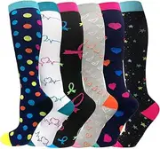 EASE LEAP Compression Socks Women and Mens Best Stockings for Running Medical Athletic Edema Diabetic Varicose Veins Travel Pregnancy Shin Splints