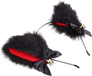 [BIUDECO] Plush Cat Ears Headband for Cosplay Party Hair Accessory Soft and Comfortable Hair Headdress for Women Men Boys and Girls