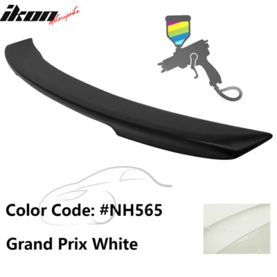 For 06-07 Honda Accord Trunk Spoiler OE Factory Style Rear Wing #NH565 White Lip (for: Honda)