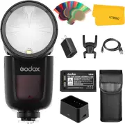 Godox V1S V1-S round Head Flash for Sony DSLR Camera, 2.4G 1/8000 HSS TTL Camera