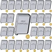 [Landical] 25 Pcs ORG Enamel Pin Holy Scripture Square Pins for Suit Jacket Enamel Org Lapel Pin for Men Women Jehovah's Witness Lapel Pins Women Men Badge Bulk Gift, 2 cmx1.5 cm, enamel, enamel