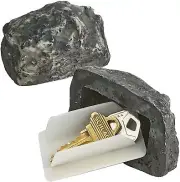 Katzco Hide a Spare Key Fake Rock - 1 Pack, Gray Camouflage Stone Diversion Safe
