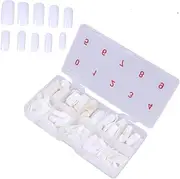 Baluue Diy Manicure Kit 500pcs Artificial Nail Tips 10 Different Sizes Full Coverage Abs Material