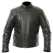 Frank Thomas Crusader Motorcycle Motorbike Leather Jacket Brown