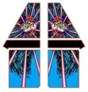 Tempest Arcade Side Art Decal set 2 Piece Satin Laminated High Quality Artwork