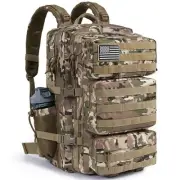 Military Tactical Backpack 50L Large Day Backpack for Men Molle Army 3 Days A...