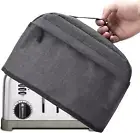 VOSDANS 4 Slice Toaster Cover with Zipper & Open Pockets Kitchen Small Appliance