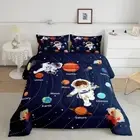 System Comforter Set Twin Size Outer Space Comforter for Kids Teens Adults