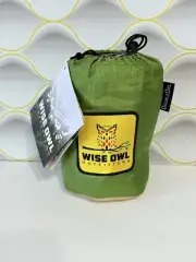 Wise Owl Outfitters Camping Double Hammocks with Tree Straps, L - ‎Green & Khaki