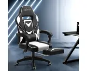 Artiss Office Chair Computer Desk Gaming Chair Study Home Work Recliner Black White