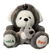 Bear in Koala Costume with Baby 7” Plush Stuffed Animal Windmill Toys Australia