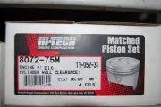 Hitech 8072 75M Set of 4 Pistons for E16 Engine 97 Nissan