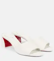 [Christian Louboutin] Christian Louboutin Jane 55 leather mules AU 7 white