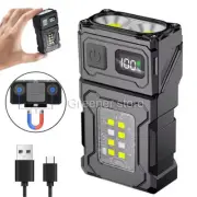 MINI USB Rechargeable LED Flashlight Multifunction Magnet Super Bright COB Light