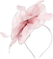 [Gogogmee] Tea Party Fascinator Headband for Women Elegant Bridal Headdress Stylish Cocktail Hat Accessory for Weddings and Special Occasions Comfortable and Versatile Design