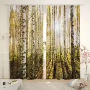 Ice Cream Fish Tree 3D Curtain Blockout Photo Printing Curtains Drape Fabric