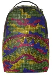 SPRAYGROUND TRINITY INVERTED REALITY BACKPACK - Multicolor Crystal Bag -Limit Ed