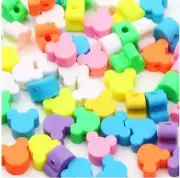 7MM Mixed Color Mouse Head Polymer Clay Bead
