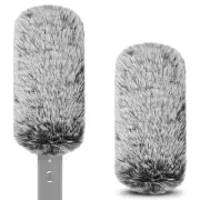 Geekria Furry Windscreen Cover for 0.8'' (20mm) Diameter Mic (2 Pack)