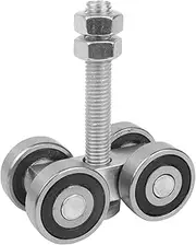 Barn Door Rollers - 4 Glide Silent Glide Wheels, Ceiling Mounted Roller Kit | Cabinet Doors Industrial Grade Sliding Mechanism, Suspended Door Track For Home