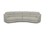 ELISEO FABRIC 4 Seater Curved Sofa