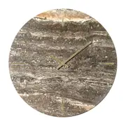 SSH COLLECTION Tivoli 48cm Wide Wall Clock - Travertine