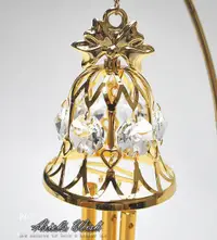 在飛比找樂天市場購物網優惠-法式古典歐洲Laduree皇室貴族風-金色蝴蝶結緞帶水晶吊墜