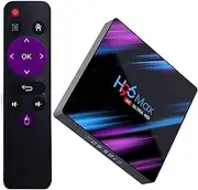 Android 10.0 TV Box, Rockchip RK3318 4 Quad-Core Android TV Box, Support Google Play H.265 Decoding 4K HD Media Player 2.4GHz/5GHz Dual WiFi Smart TV Box (4GB+32GB)