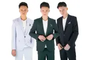 Sirri Boys Slim Fit Smart Casual Suit, Wedding Prom Special Occasion 3-Piece Set
