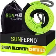 Recovery Tow Strap 35000lb - Recover Your Vehicle Stuck in Mud/Snow - 3" x 20'