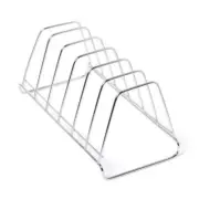 Stainless Steel Plate Stand For Home & Kitchen 6 Sections w383