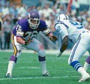 Offensive Lineman Tim Irwin Of The Minnesota Vikings 1982 NFL OLD PHOTO