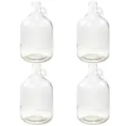 4X Glass Demijohn 5L Jar Carboy With Screw Top Home Brew Wine Spirits Mead