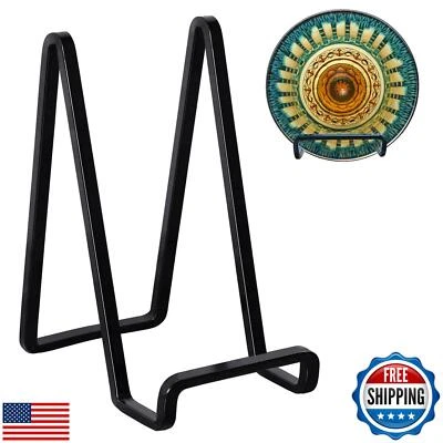 3 Pack 6 inch Metal Plate Stands for Display, Plate Holder Pictures Frame Eas