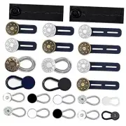 24 Pcs Extender Button Set, Flexible Adjustable Elastic Waist Extender Button,