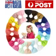 20Pcs Kids Baby Girl's Bow Ribbon Hair Bow Mini Latch Clips Hair Clip Hairpins