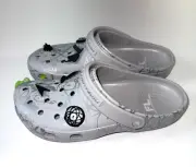 Futura Laboratories x Crocs Classic Clog Mens Size 11 Pearl White w/ Jibbitz NEW