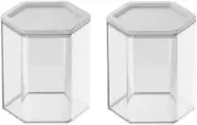 ( 2PCS) Figurine Display Cases , Mini Figurine Display Cases, Clear Stackable St