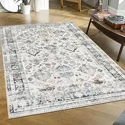 MARLOW 160X120cm Floor Rugs, Skin Friendly Shaggy Area Rugs, TPR Anti-Slip Backing Soft Large Home Decor Carpet Indoor Outdoor - Versatile for Bedroom,Dining Room,Living Room(Vintage Blue)
