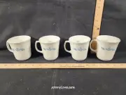 Vintage Lot Of 4 Corning Ware Subtle Blue Corelle Tea Coffee Cups New