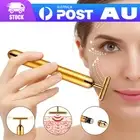 24K Gold Beauty Bar Electric Facial Roller Massage Vibration Skincare Lifting C
