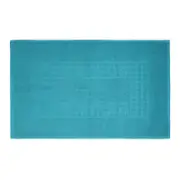 Microfiber Soft Non Slip Bath Mat Check Design (Petrol)