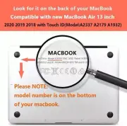 MacBook Air 13 inch Case 2021 2020 2019 2018 Release Model: A23 Compatible with